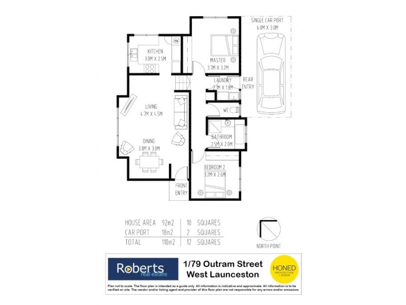 1/79 Outram Street, Summerhill TAS 7250 Floorplan