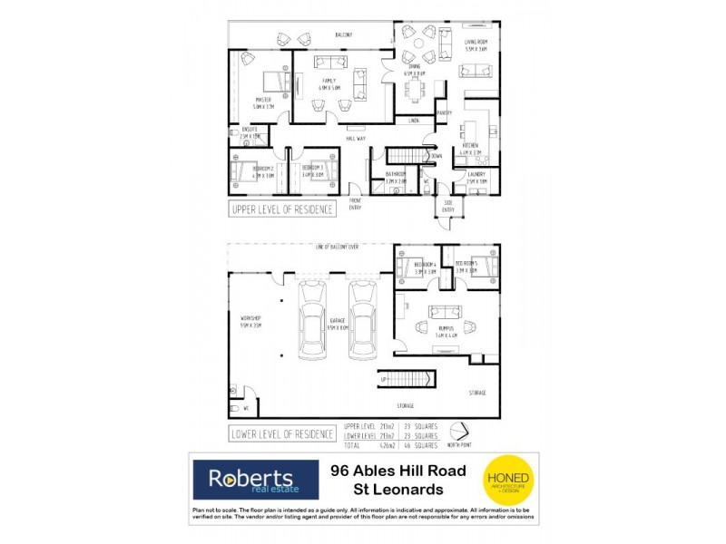 96 Abels Hill Road, St Leonards TAS 7250 Floorplan