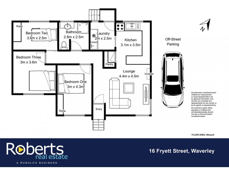 16 Fryett St, Waverley TAS 7250 Floorplan