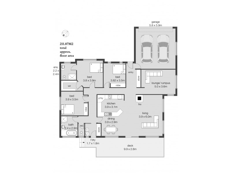 49 Piper Avenue, Youngtown TAS 7249 Floorplan