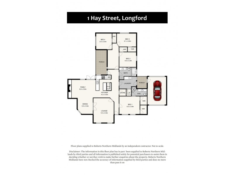 1 Hay Street, Longford TAS 7301 Floorplan