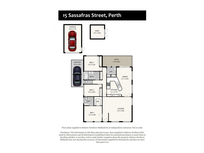 15 Sassafras Street, Perth TAS 7300 Floorplan