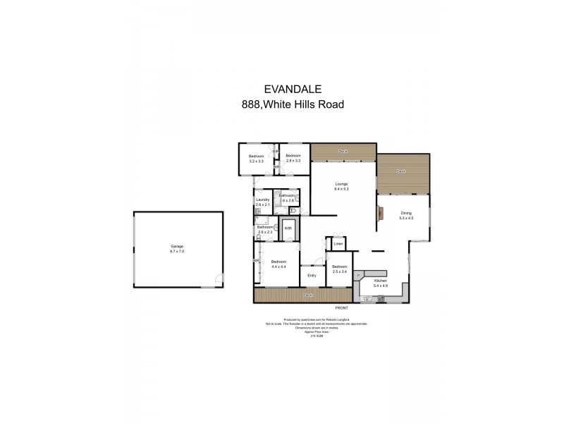 888 White Hills Road, Evandale TAS 7212 Floorplan