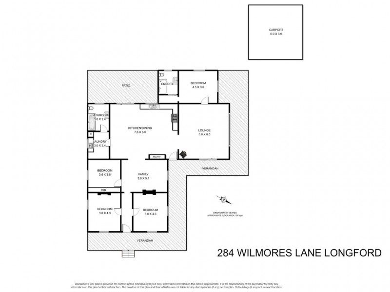 284 Wilmores Lane, Longford TAS 7301 Floorplan