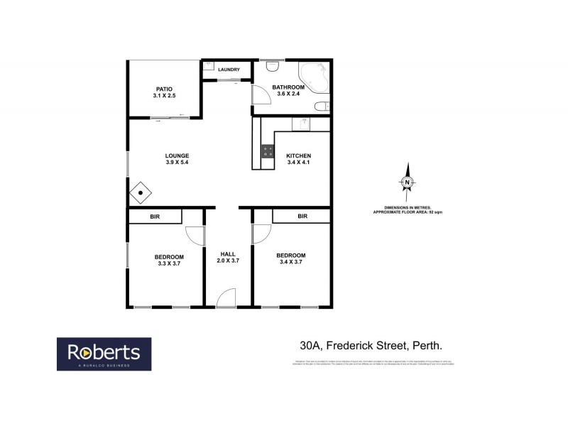 30a Frederick Street, Perth TAS 7300 Floorplan