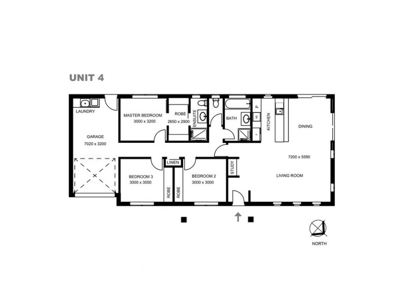 Unit 4 60 Malcombe Street, Longford TAS 7301 Floorplan