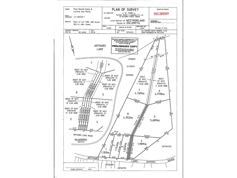 Lot 5, 6, 7, 8 Arthurs Lake Road, Arthurs Lake TAS 7030
