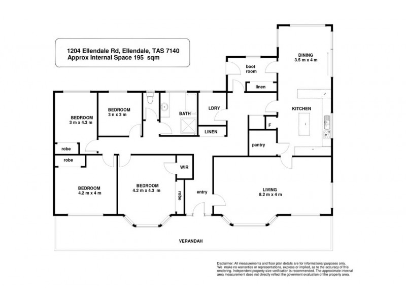 1204 Ellendale Road, Ellendale TAS 7140 Floorplan