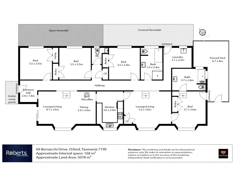 69 Bernacchi Drive, Orford TAS 7190 Floorplan