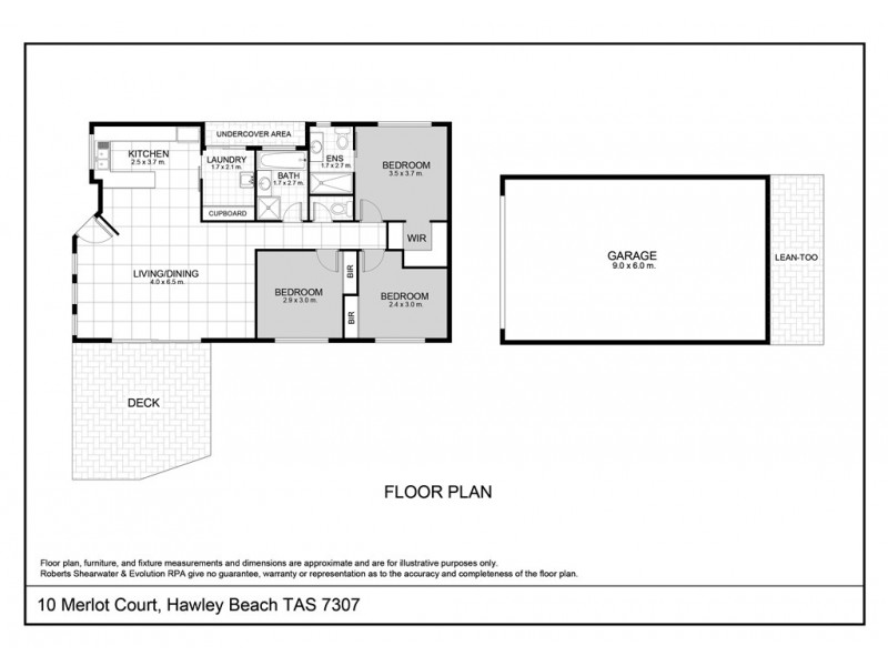 10 Merlot Court, Hawley Beach TAS 7307 Floorplan