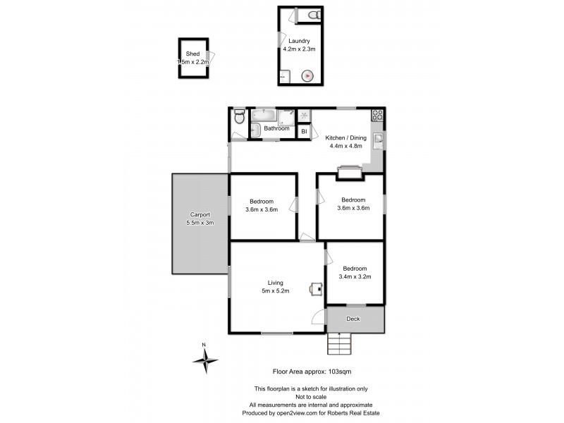 5 Third Avenue, Dodges Ferry TAS 7173 Floorplan