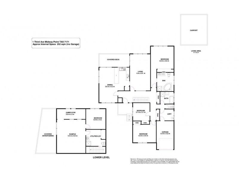 1 Third Avenue, Midway Point TAS 7171 Floorplan