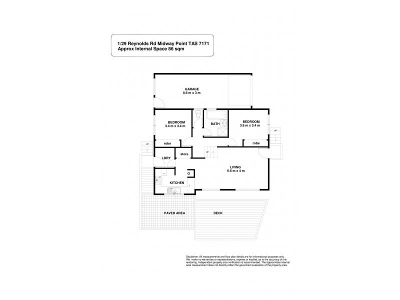 1/29 Reynolds Road, Midway Point TAS 7171 Floorplan
