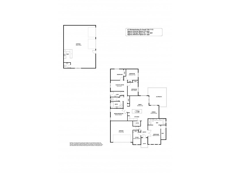 47 Wolstenholme Drive, Sorell TAS 7172 Floorplan