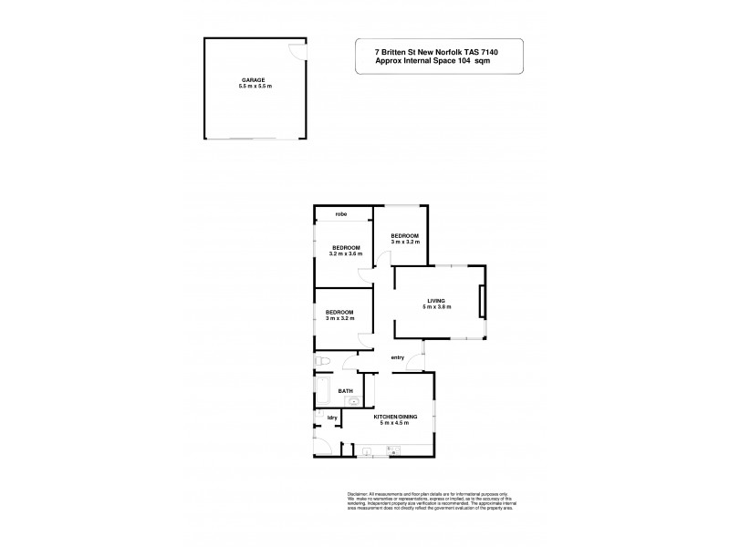 7 Britten Street, New Norfolk TAS 7140 Floorplan