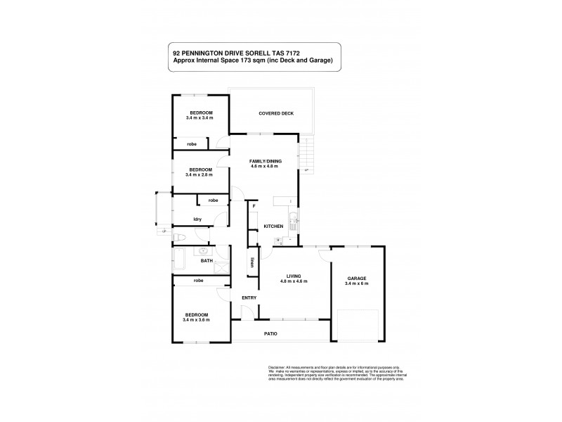 92 Pennington Drive, Sorell TAS 7172 Floorplan