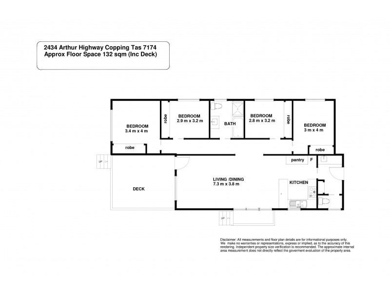 2434 Arthur Highway, Copping TAS 7174 Floorplan