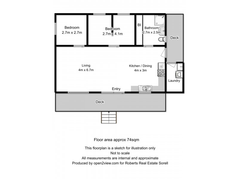 2 Myrica Street, Primrose Sands TAS 7173 Floorplan