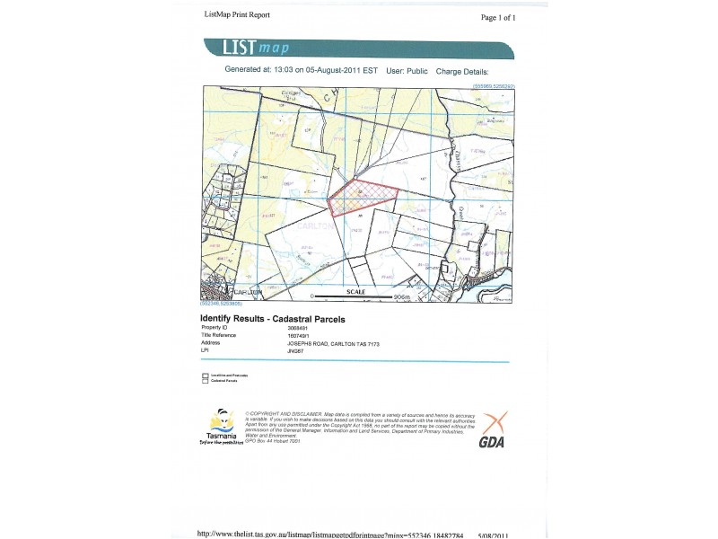 Lot 1 Josephs Road, Carlton TAS 7173