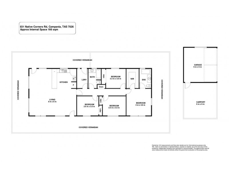 831 Native Corners Road, Campania TAS 7026 Floorplan