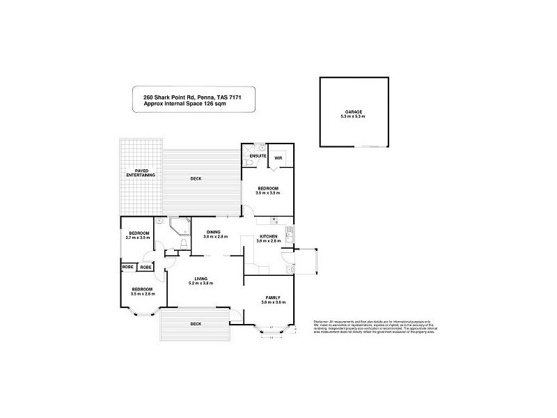 260 Shark Point Road, Penna TAS 7171 Floorplan