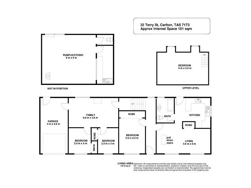 22a Terry Street, Carlton TAS 7173 Floorplan