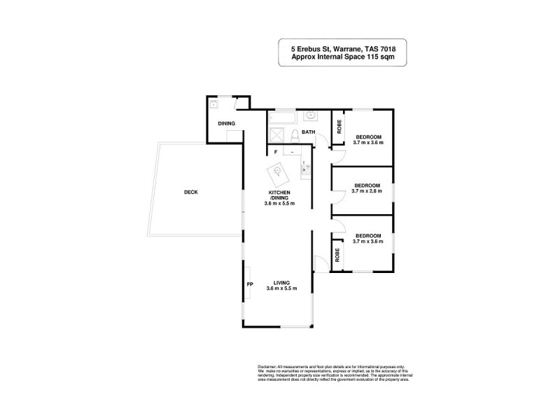 5 Erebus Street, Warrane TAS 7018 Floorplan