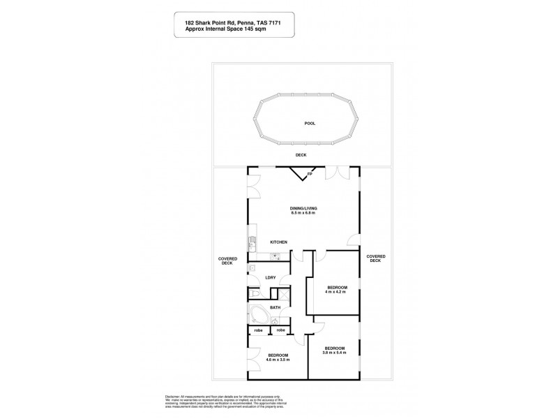 182 Shark Point Road, Penna TAS 7171 Floorplan
