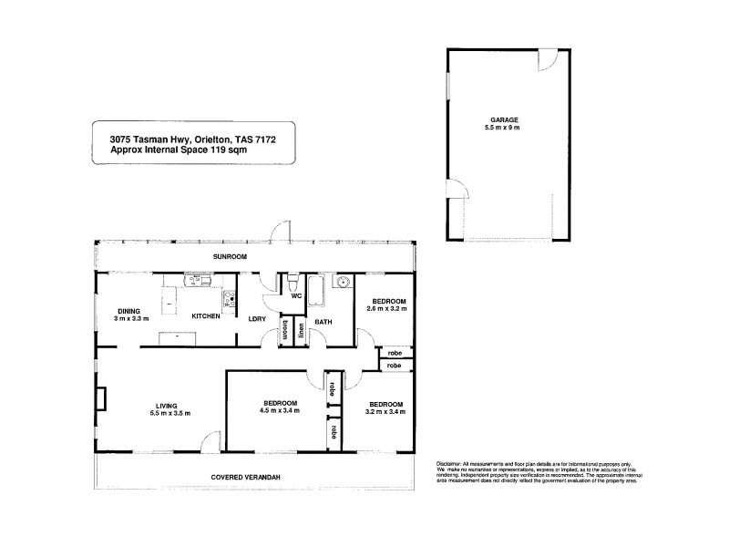 3075 Tasman Highway, Orielton TAS 7172 Floorplan