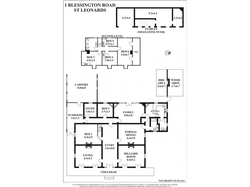 1 Blessington Road, St Leonards TAS 7250 Floorplan