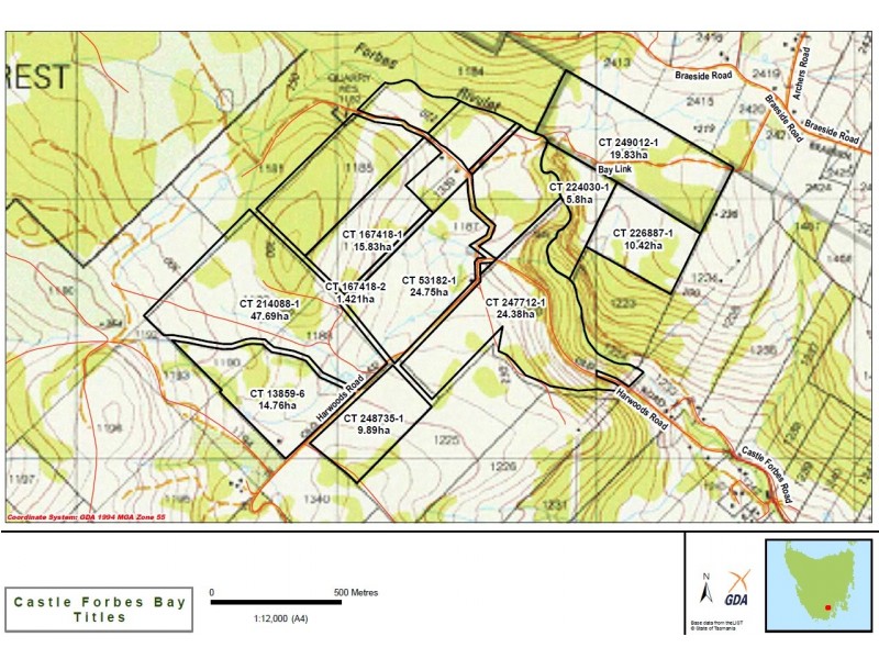 . Harwoods Road, Castle Forbes Bay TAS 7116