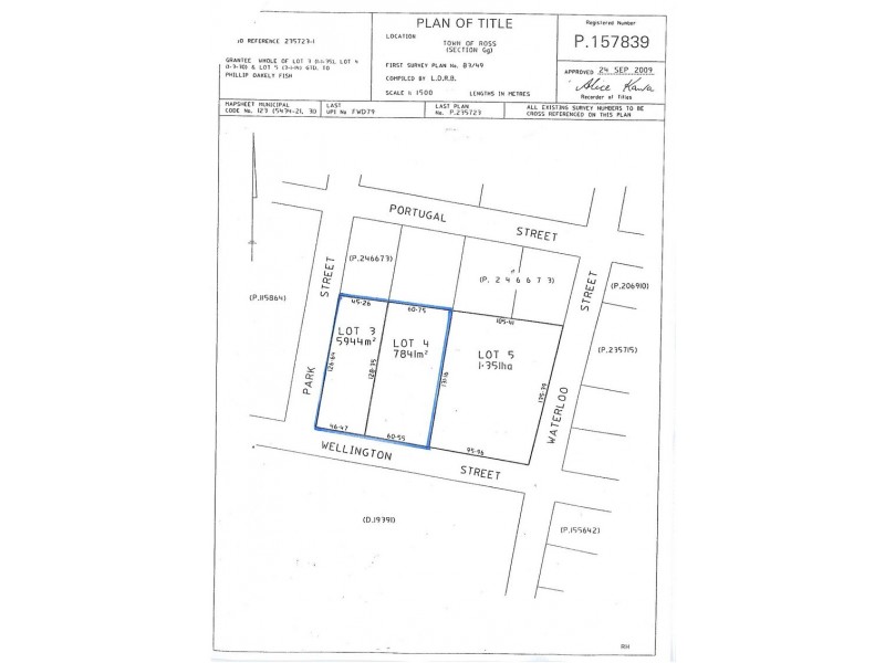 Lots 3 and 4 Park and Wellington Street, Ross TAS 7209