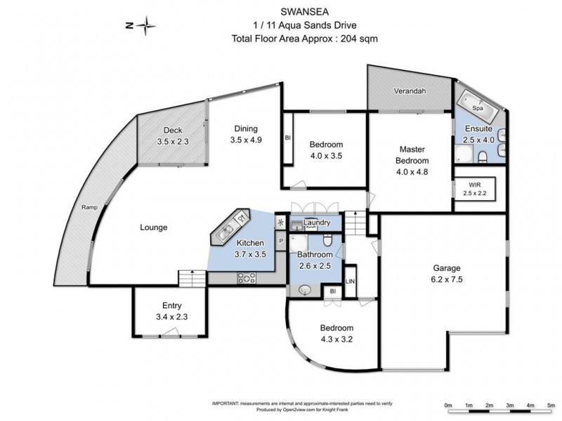 1/11 Aqua Sands Drive, Swansea TAS 7190 Floorplan