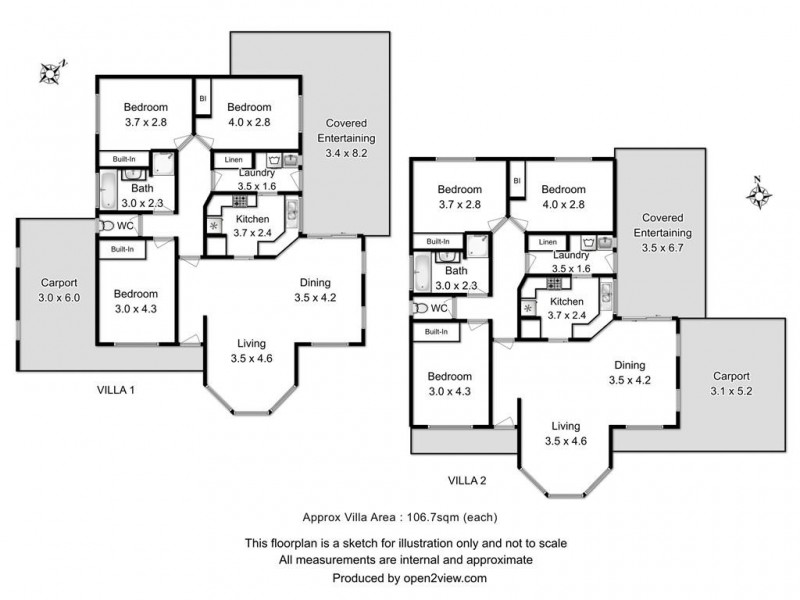 1 and 2/1 Bradley Drive, Coles Bay TAS 7215 Floorplan
