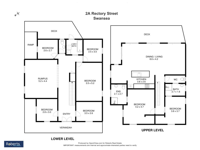 2A Rectory Street, Swansea TAS 7190 Floorplan
