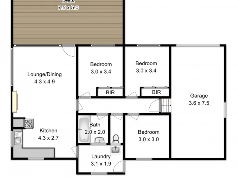22 Tasman Hwy, Bicheno TAS 7215 Floorplan