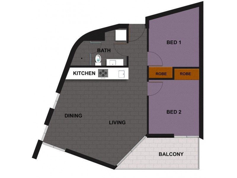 1103/673 Latrobe Street, Docklands VIC 3008 Floorplan