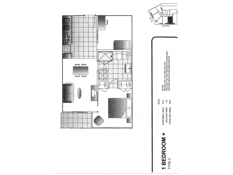 1203/109 Clarendon Street, Southbank VIC 3006 Floorplan