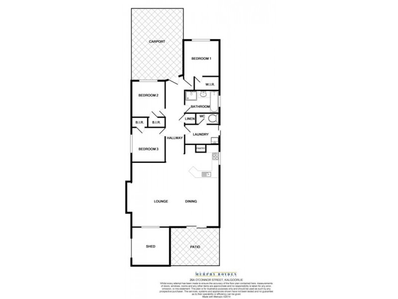 26A O’Connor Street  Somerville, Kalgoorlie WA 6430 Floorplan