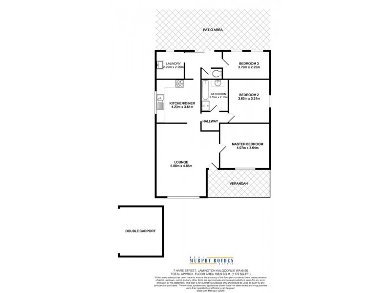 7 Hare Street, Piccadilly WA 6430 Floorplan