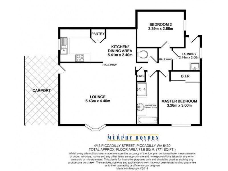 4/43 Piccadilly St Piccadilly, Kalgoorlie WA 6430 Floorplan