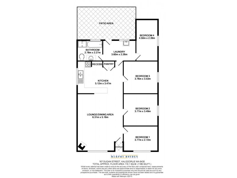 167 Dugan Street, Kalgoorlie WA 6430 Floorplan