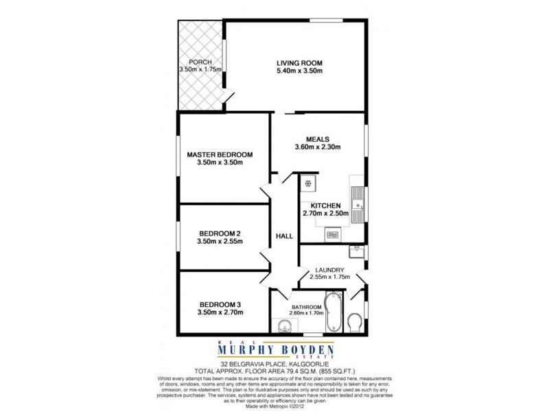 32 Belgravia Place, Kalgoorlie WA 6430 Floorplan