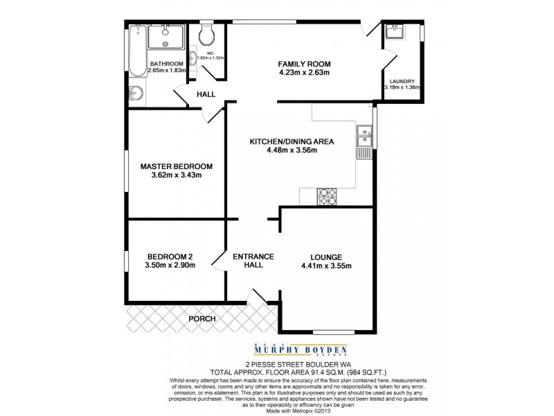 2 Piesse Street Boulder, Kalgoorlie WA 6430 Floorplan