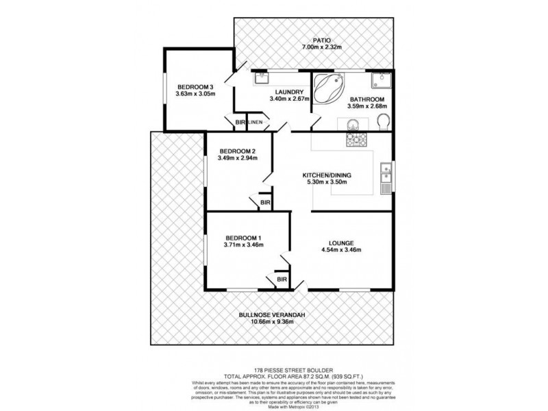 178 Piesse Street Boulder, Kalgoorlie WA 6430 Floorplan