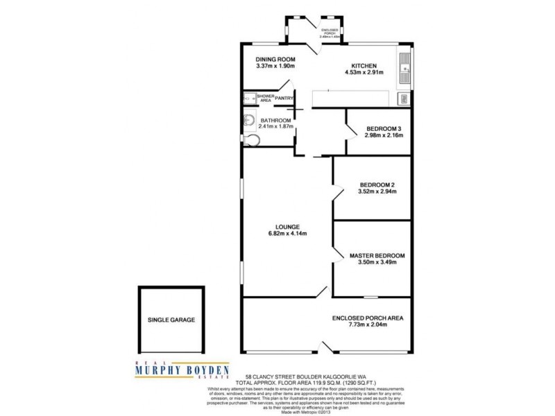 58 Clancy Street Boulder, Kalgoorlie WA 6430 Floorplan