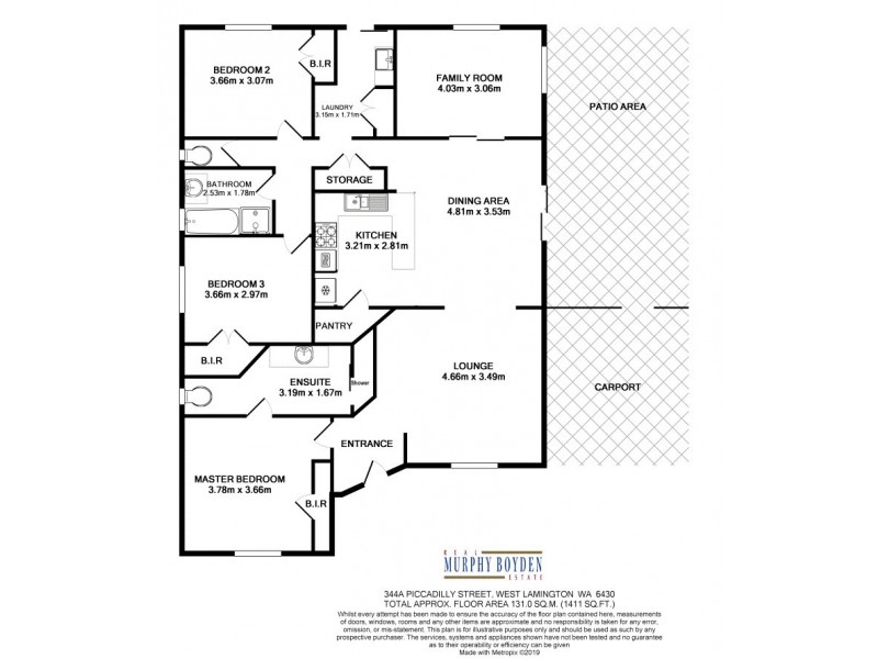 344A Piccadilly Street, West Lamington WA 6430 Floorplan