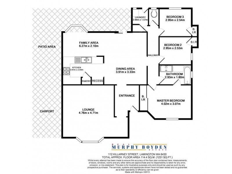 112 Killarney St Hannans, Kalgoorlie WA 6430 Floorplan