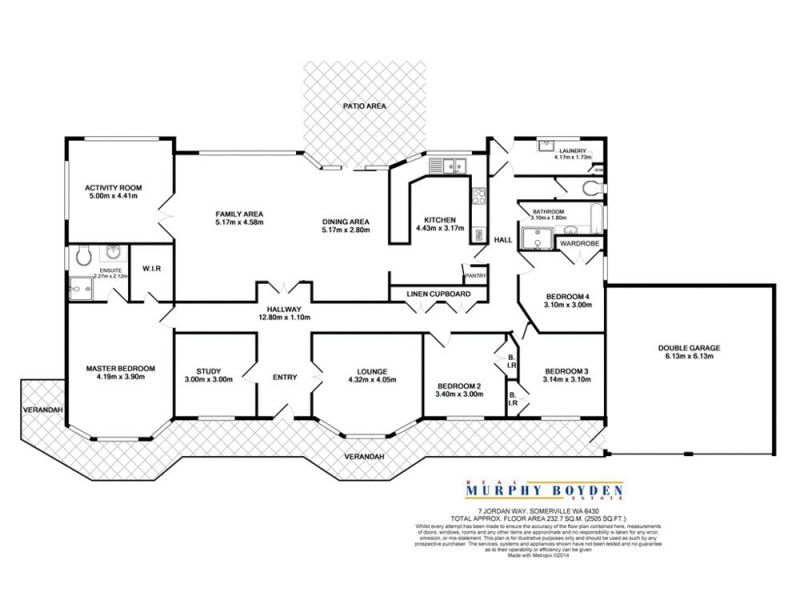 7 Jordan Street, Broadwood WA 6430 Floorplan