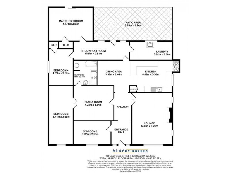 108 Campbell Street Lamington, Kalgoorlie WA 6430 Floorplan